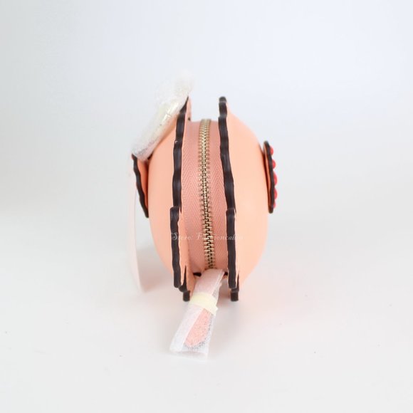 NWT Kate Spade Fish Leather Coin Wallet, Guava Juice, Zip Closure, Bag Charm - Picture 6 of 10